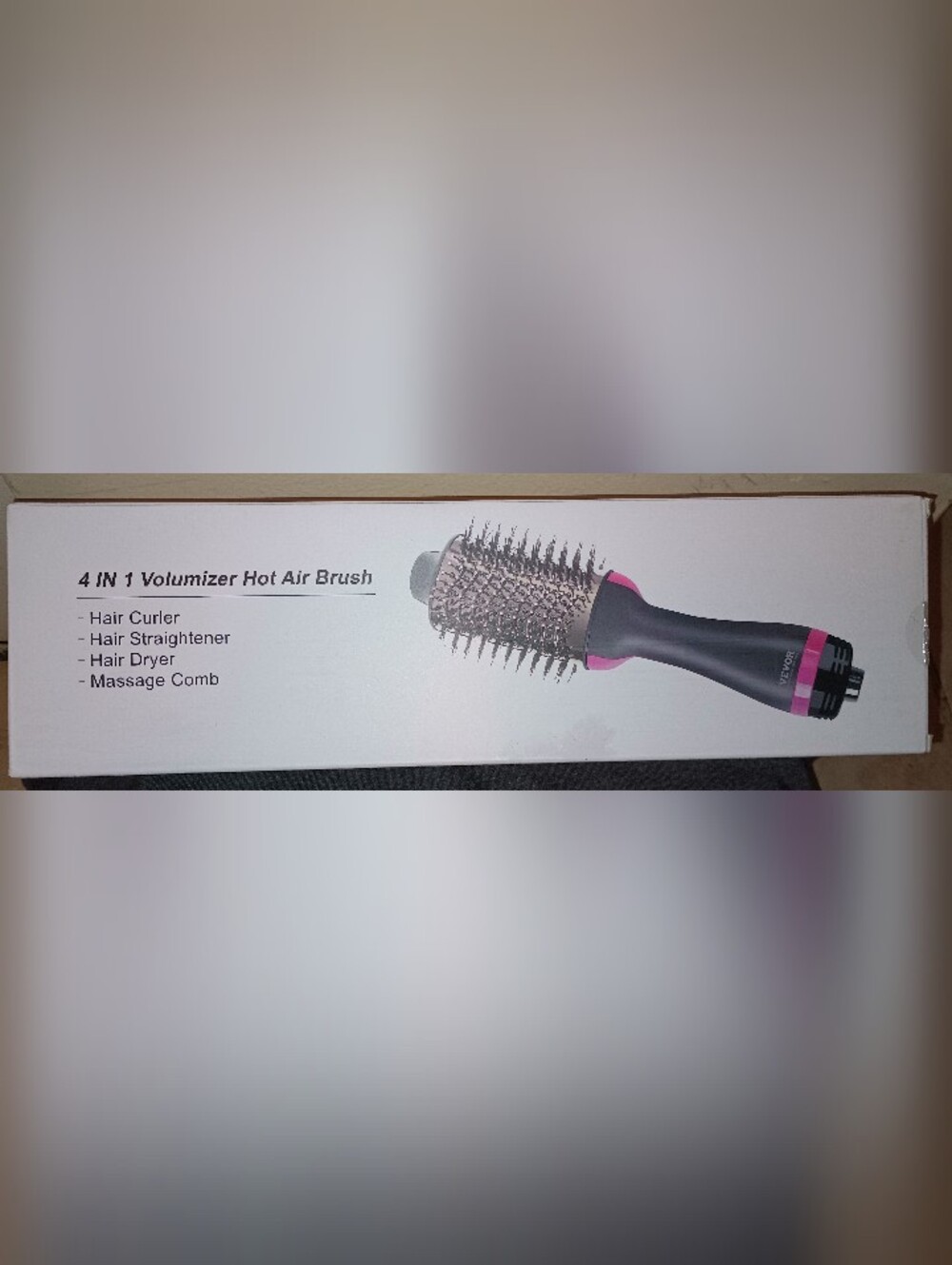 New VEVOR 4 In 1 Volumizer Hot Air Brush Curler,Straightener,Dryer,Massage Comb